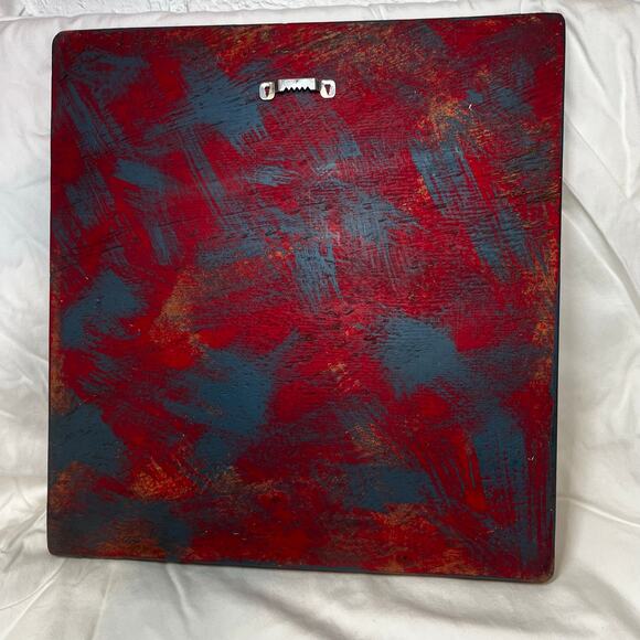 Decoupage Wall Art Landscape Waterfall Afghan Tribal Artist Signed Minimalistic - Picture 5 of 7